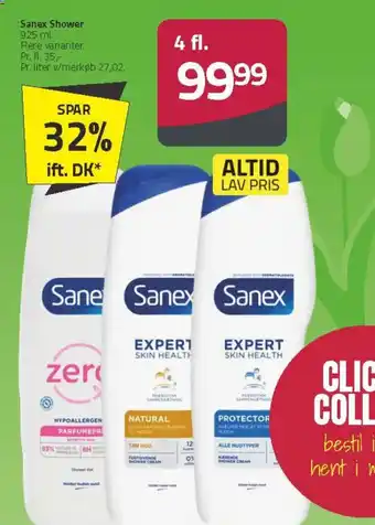 Fleggaard Sanex Shower tilbud