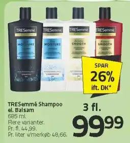 Fleggaard TRESemmé Shampoo el. Balsam tilbud