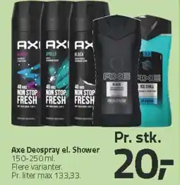 Fleggaard Axe Deospray el. Shower tilbud