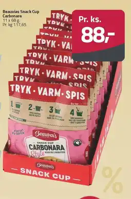 Fleggaard Beauvias Snack Cup Carbonara tilbud