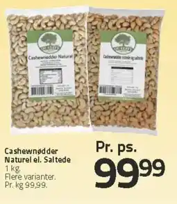 Fleggaard Cashewnødder Naturel el. Saltede tilbud