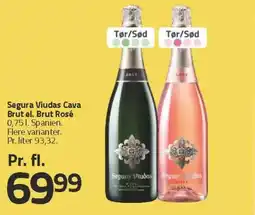 Fleggaard Segura Viudas Cava Brut el. Brut Rosé tilbud