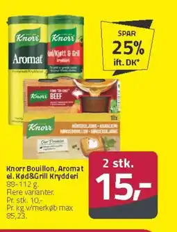 Fleggaard Knorr Bouillon, Aromat el. Kød&Grill Krydderi tilbud