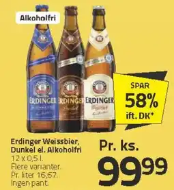 Fleggaard Erdinger Weissbier, Dunkel el. Alkoholfri tilbud