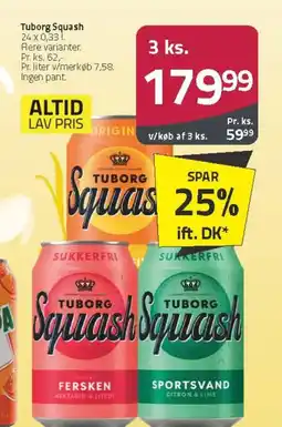 Fleggaard Tuborg Squash tilbud