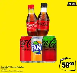 Calle Coca cola pet, zero el. fanta zero tilbud