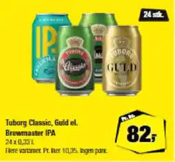 Calle Tuborg classic, guld el. brewmaster ipa tilbud