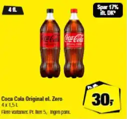 Calle Coca cola original el. zero tilbud