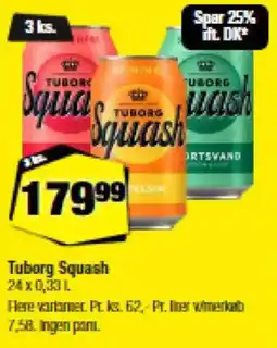 Calle TUBORG Squash tilbud