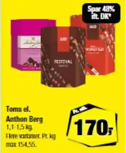 Calle Toms el. anthon berg tilbud