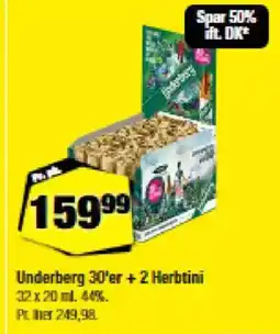 Calle Underberg 30'er + 2 herbtini tilbud