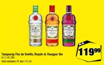 Tanqueray flor de sevilla, royale el. rangpur gin
