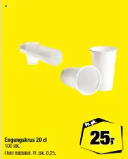 Calle Engangskrus 20 cl tilbud