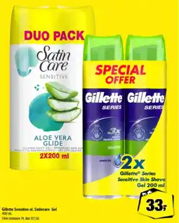Calle Gillette sensitive el. satincare gel tilbud