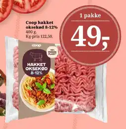 Dagli'Brugsen COOP Hakket oksekød 8-12% tilbud