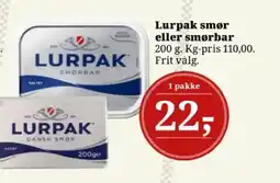Dagli'Brugsen LURPAK Smør eller smørbar tilbud
