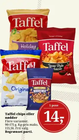 Dagli'Brugsen TAFFEL Chips eller nødder tilbud