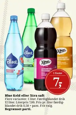 Dagli'Brugsen Blue keld eller xtra saft tilbud