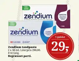 Dagli'Brugsen ZENDIUM Tandpasta tilbud