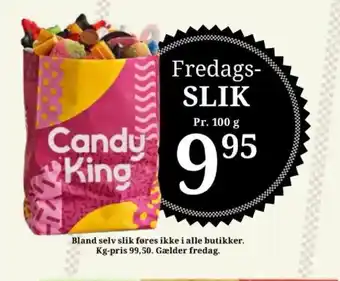 Dagli'Brugsen Fredags- slik tilbud