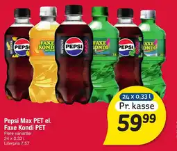 Fakta Tyskland Pepsi max pet el. faxe kondi pet tilbud