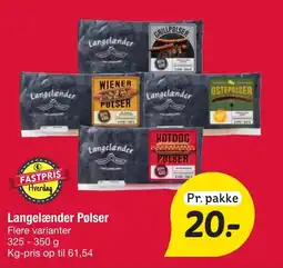 Fakta Tyskland LANGELÆNDER Pølser tilbud