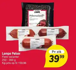 Fakta Tyskland LAMPE Pølser tilbud