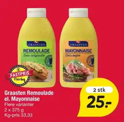 Fakta Tyskland GRAASTEN Remoulade el. mayonnaise tilbud
