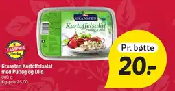 Fakta Tyskland GRAASTEN Kartoffelsalat med purløg og dild tilbud