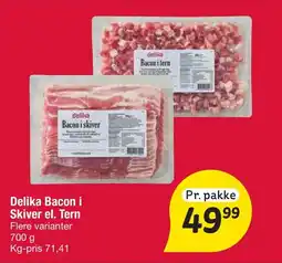 Fakta Tyskland DELIKA Bacon i skiver el. tern tilbud
