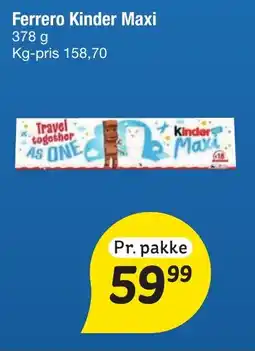 Fakta Tyskland Ferrero kinder maxi tilbud