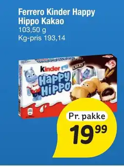 Fakta Tyskland Ferrero kinder happy hippo kakao tilbud