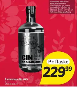 Fakta Tyskland RAMMSTEIN Gin 40% tilbud