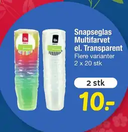 Fakta Tyskland Snapseglas multifarvet el. transparent tilbud