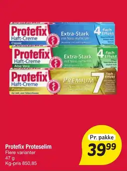 Fakta Tyskland PROTEFIX Proteselim tilbud