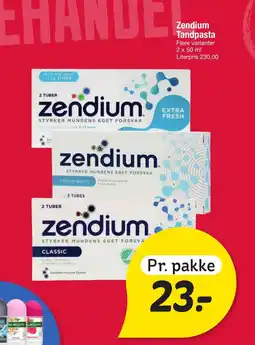 Fakta Tyskland ZENDIUM Tandpasta tilbud