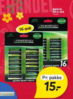 Fakta Tyskland BATTERIER AA el. AAA tilbud