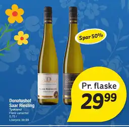 Fakta Tyskland DONATUSHOF Saar riesling tilbud