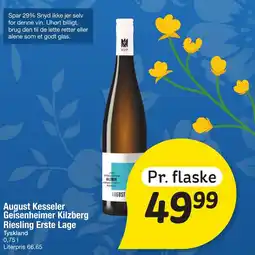 Fakta Tyskland August kesseler geisenheimer kilzberg riesling erste lage tilbud