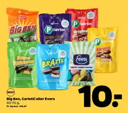 Netto Big ben, carletti eller evers tilbud