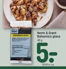 REMA 1000 Nemt & Grønt Balsamico glace tilbud