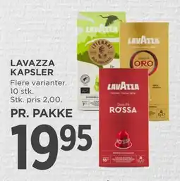 MENY LAVAZZA KAPSLER tilbud
