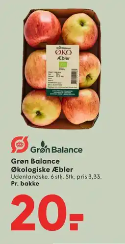 SPAR Grøn Balance Økologiske Æbler tilbud