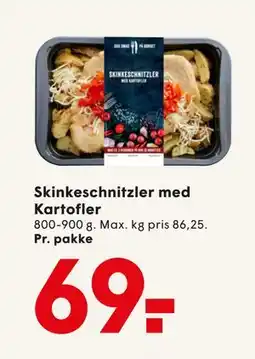 SPAR Skinkeschnitzler med Kartofler tilbud