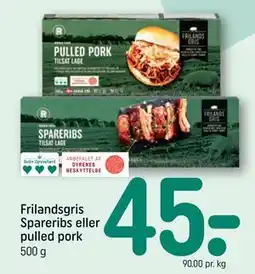 REMA 1000 Frilandsgris Spareribs eller pulled pork tilbud