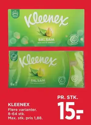 MENY KLEENEX tilbud