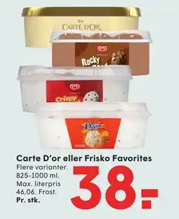 SPAR Carte D’or eller Frisko Favorites tilbud