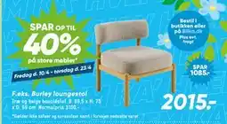 Bilka Burley loungestol tilbud
