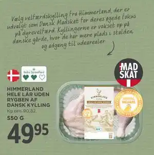 MENY HIMMERLAND HELE LÅR UDEN RYGBEN AF DANSK KYLLING tilbud