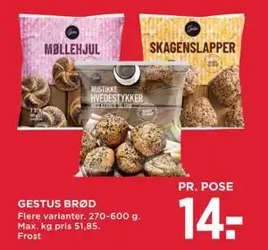 MENY GESTUS BRØD tilbud
